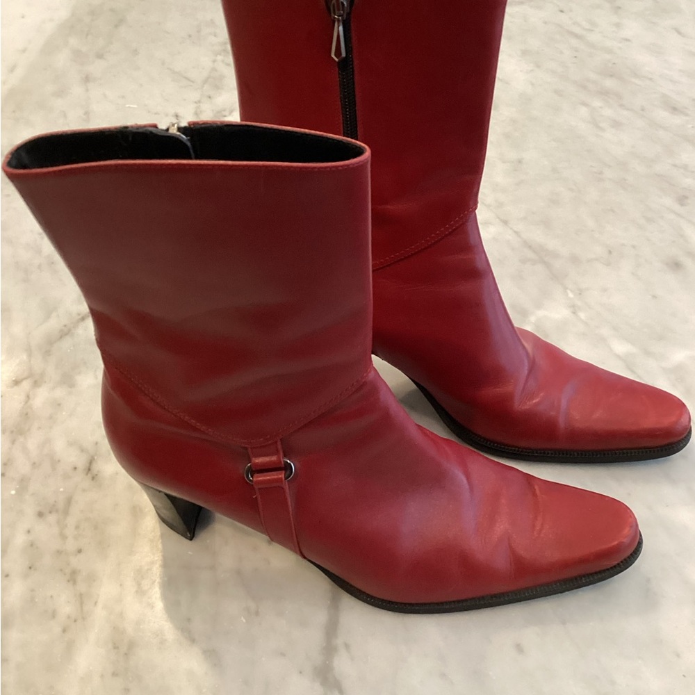 Elegant Red Women's Boots